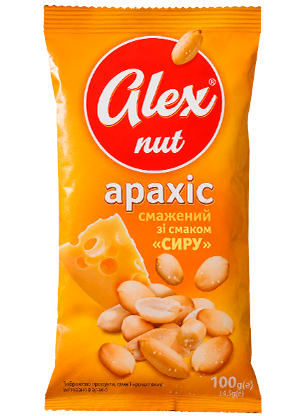 ALEX NUT арахіс смажений зі смаком сиру 100г
