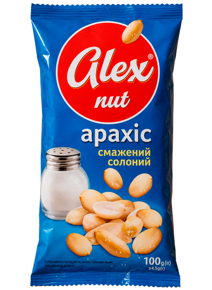 ALEX NUT арахіс смажений солоний 100г