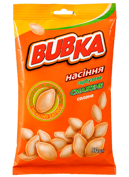 BUBKA насіння гарбузове смажене солоне 50г