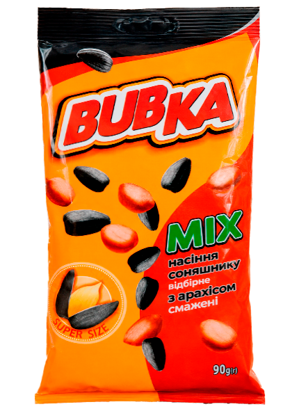 BUBKA MIX насіння соняшнику з арахісом смажені 90г
