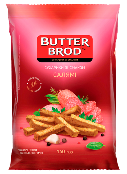 BUTTERBROD зі смаком салямі 140г