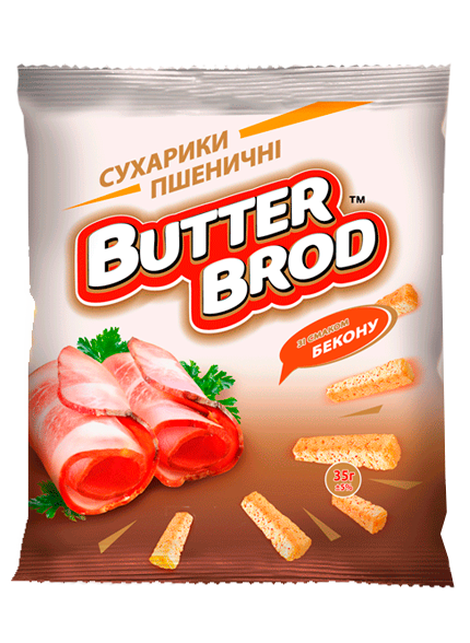 BUTTERBROD пшеничні зі смаком Бекону