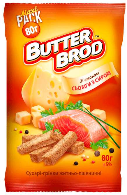 BUTTERBROD зі смаком Сьомги з сиром 80г